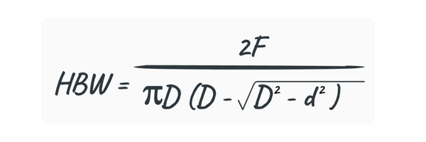 Brinell equation