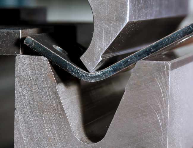 Sheet metal bent by press machine